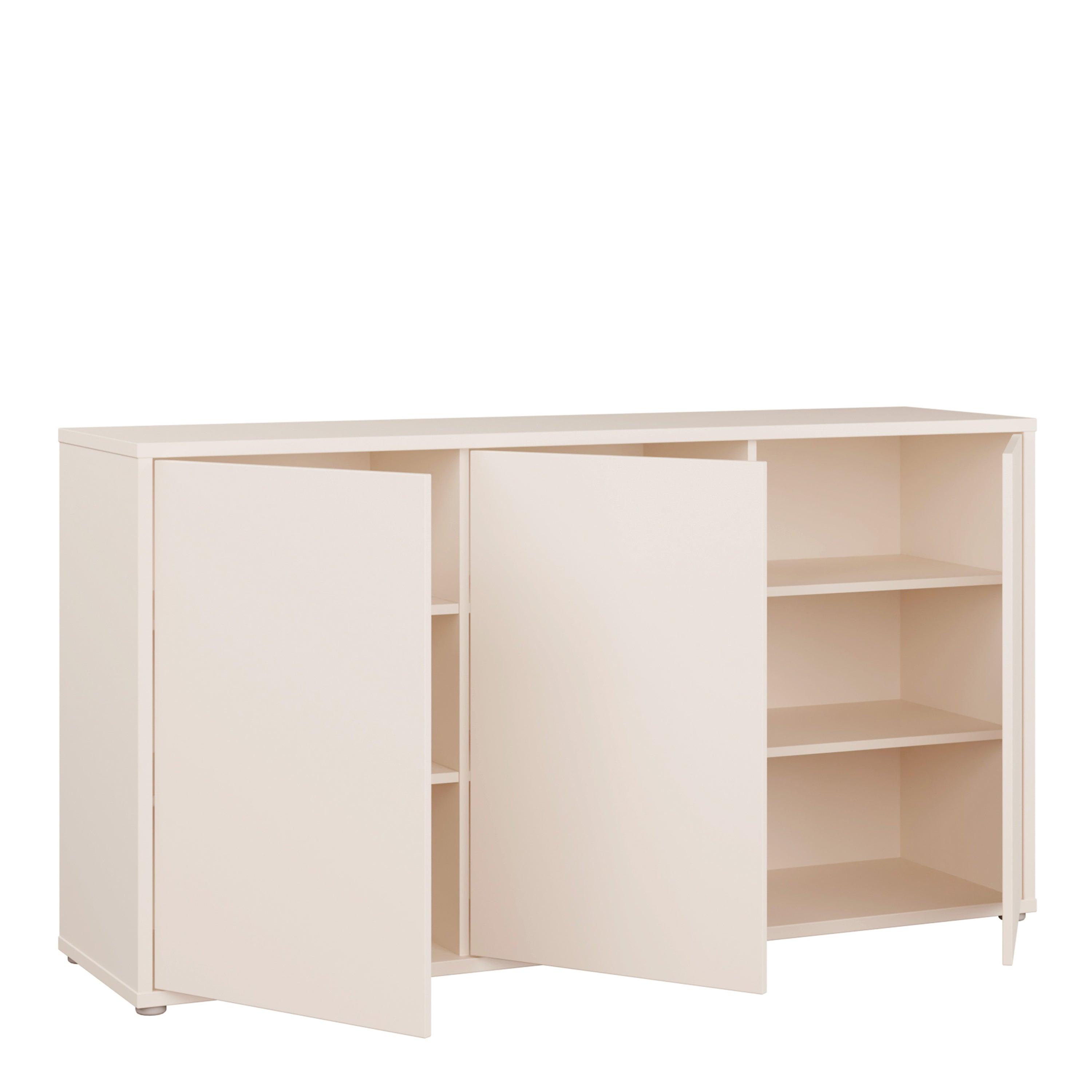 Alice Springs 3 Door Sideboard with Push-to-Open Doors and Drawer in Sand - image 4