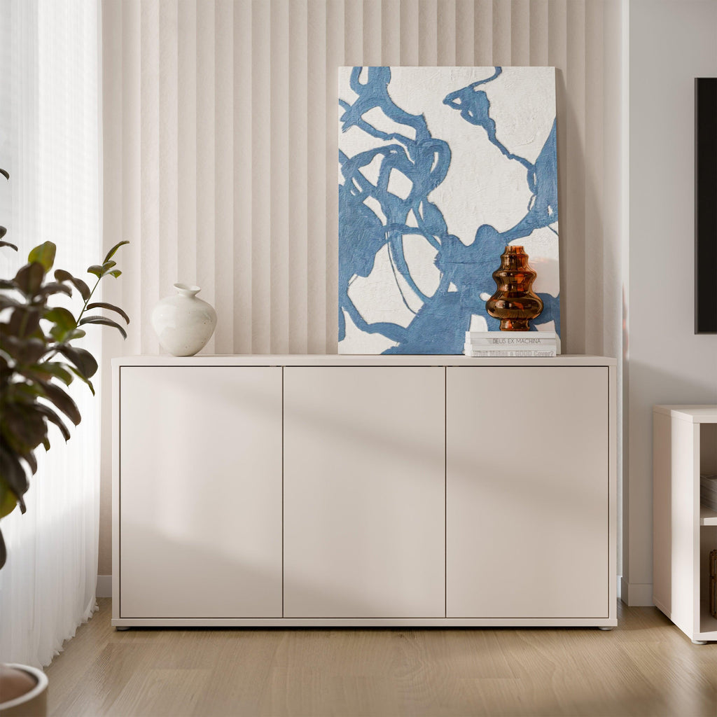 Alice Springs 3 Door Sideboard with Push-to-Open Doors and Drawer in Sand - image 6