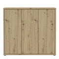 Alice Springs Shoe Cabinet with 3 Doors Push-to-Open in Artisan Oak - image 2