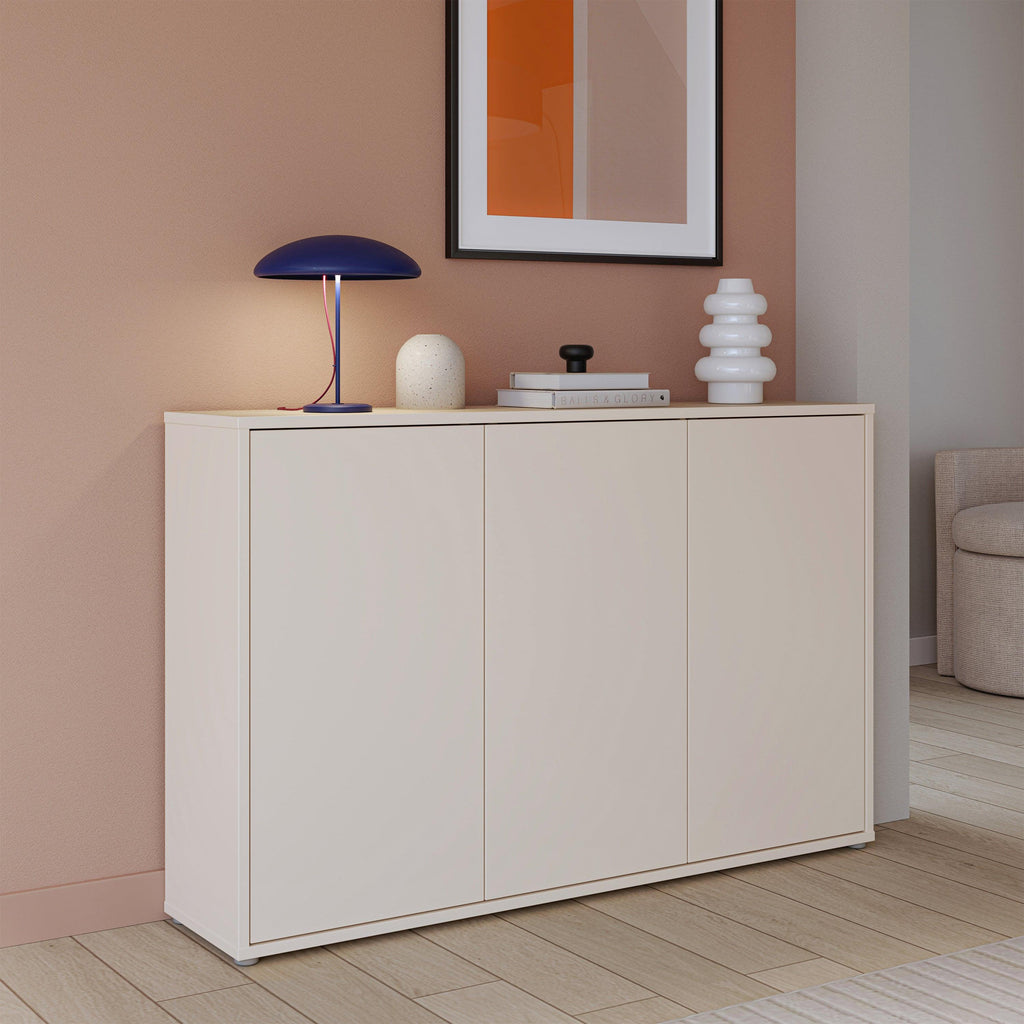 Alice Springs 3 Door Sideboard with Push-to-Open Doors in Sand - image 6