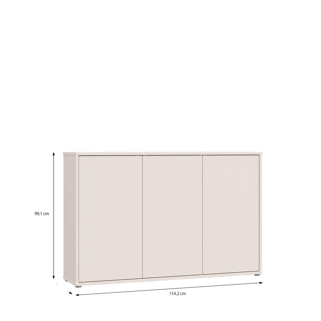 Alice Springs 3 Door Sideboard with Push-to-Open Doors in Sand - image 7