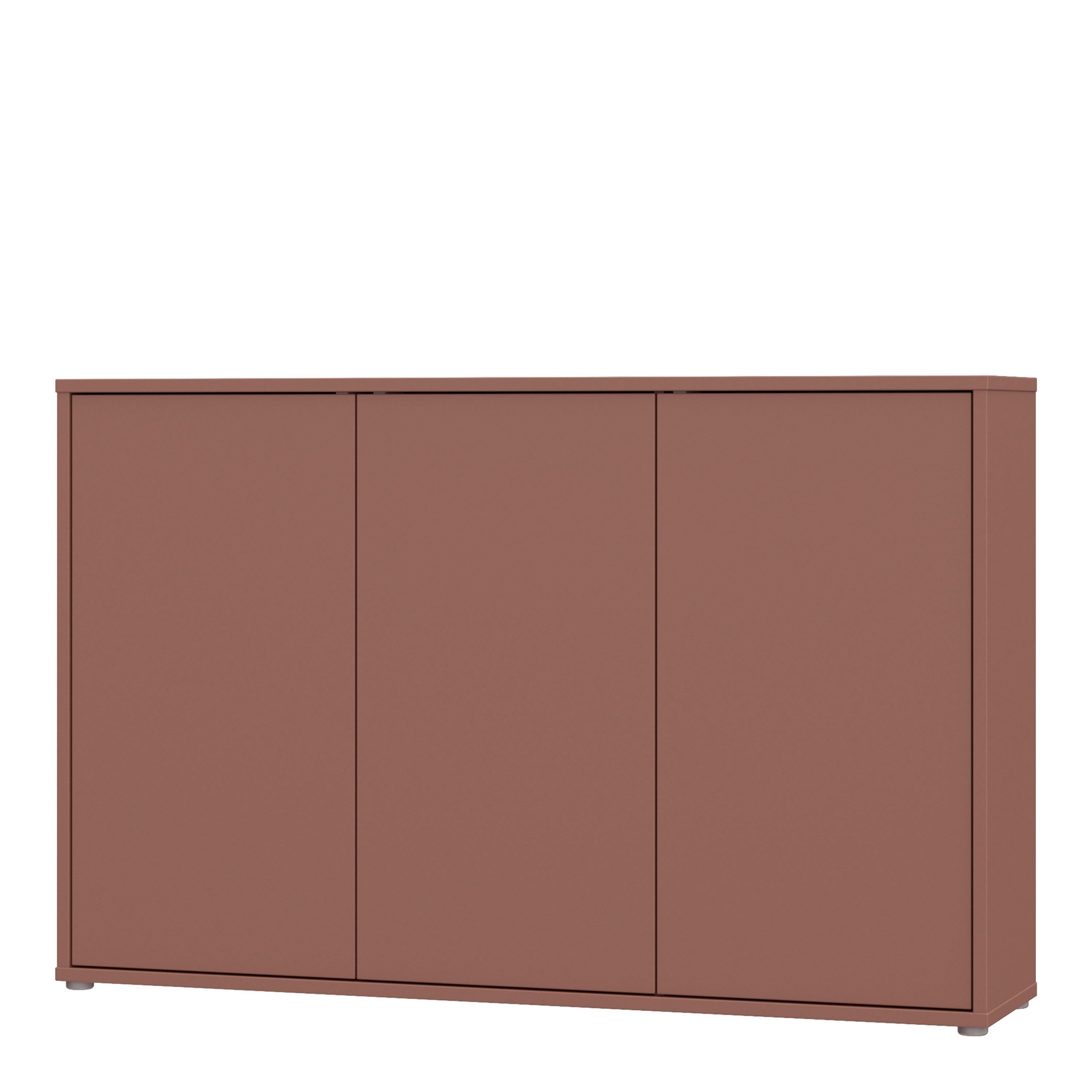 Alice Springs 3 Door Sideboard with Push-to-Open Doors in Terracotta - image 3