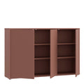 Alice Springs 3 Door Sideboard with Push-to-Open Doors in Terracotta - image 4