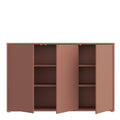 Alice Springs 3 Door Sideboard with Push-to-Open Doors in Terracotta - image 5