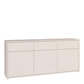 Alice Springs 3 Door 3 Drawer Sideboard with Push-to-Open Drawers in Sand