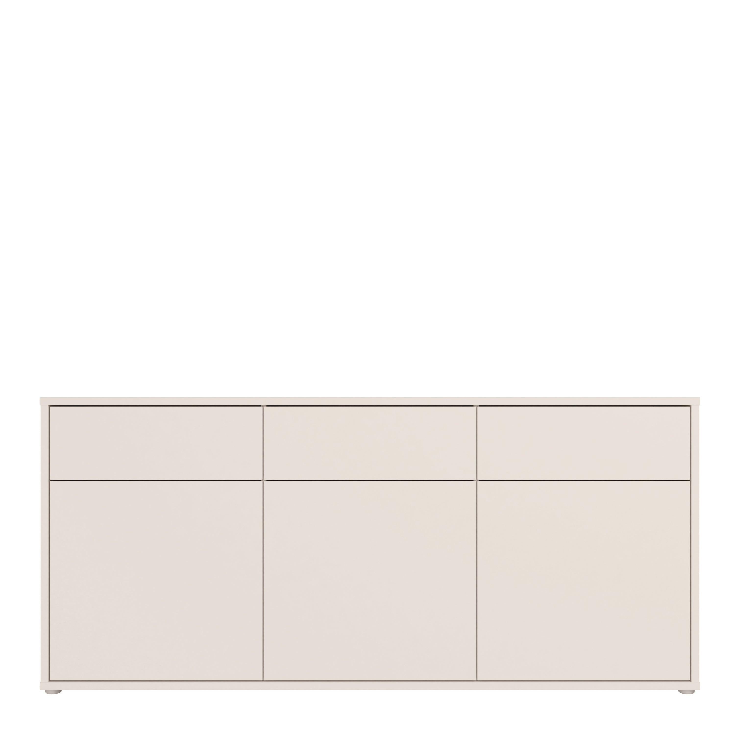 Alice Springs 3 Door 3 Drawer Sideboard with Push-to-Open Drawers in Sand - image 2