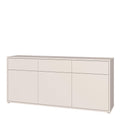 Alice Springs 3 Door 3 Drawer Sideboard with Push-to-Open Drawers in Sand - image 3