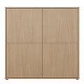 Alice Springs 4 Door Large Storage Cabinet with Push-to-Open Doors in Elegancia Oak - image 2