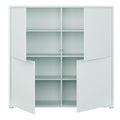 Alice Springs 4 Door Large Storage Cabinet with Push-to-Open Doors in Light Grey - image 5