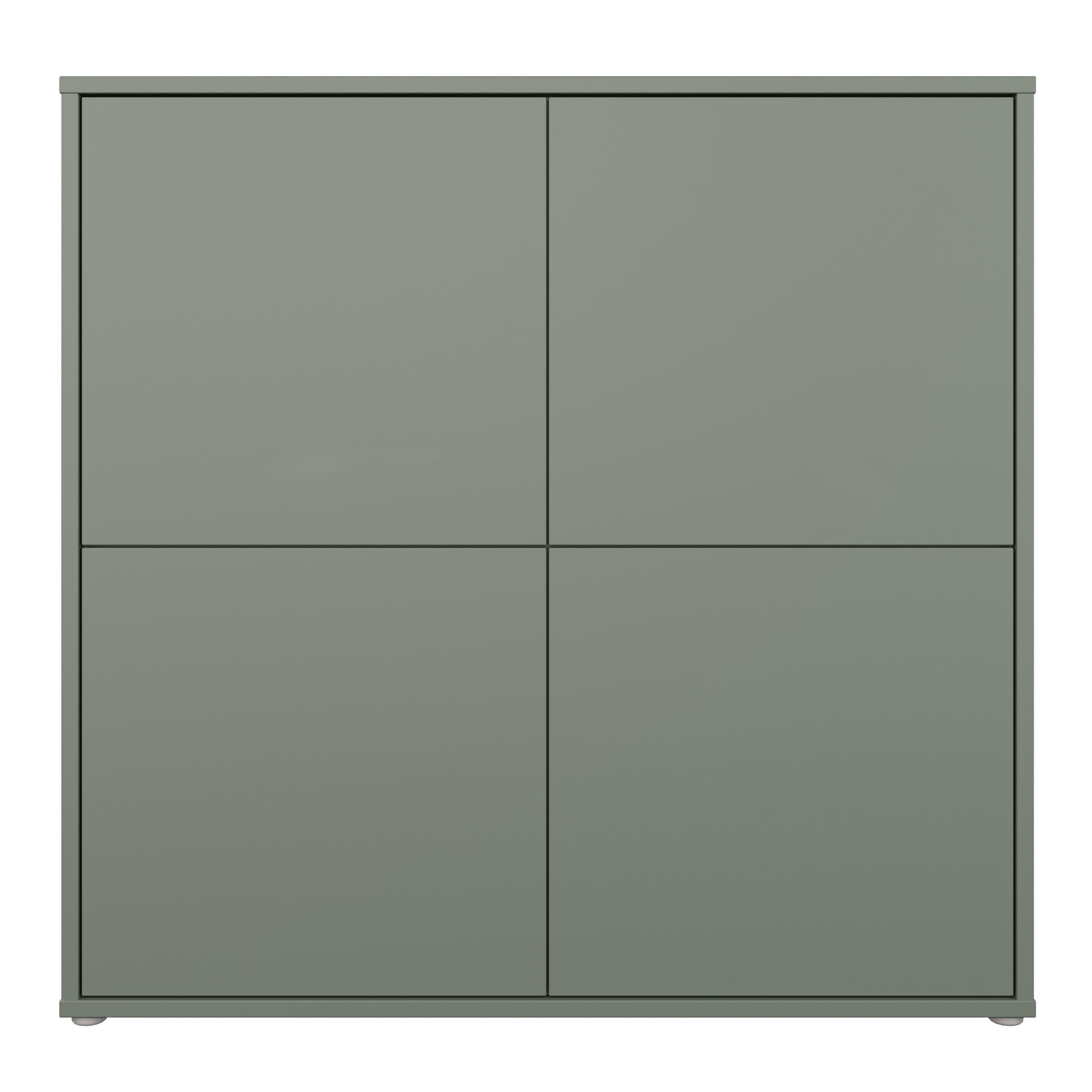 Alice Springs 4 Door Large Storage Cabinet with Push-to-Open Doors in Sage Green - image 2