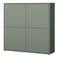 Alice Springs 4 Door Large Storage Cabinet with Push-to-Open Doors in Sage Green - image 3