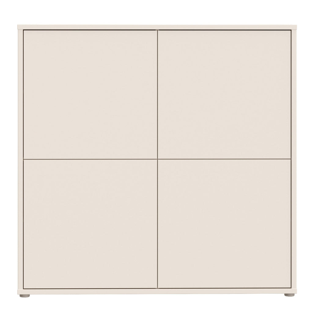 Alice Springs 4 Door Large Storage Cabinet with Push-to-Open Doors in Sand - image 2