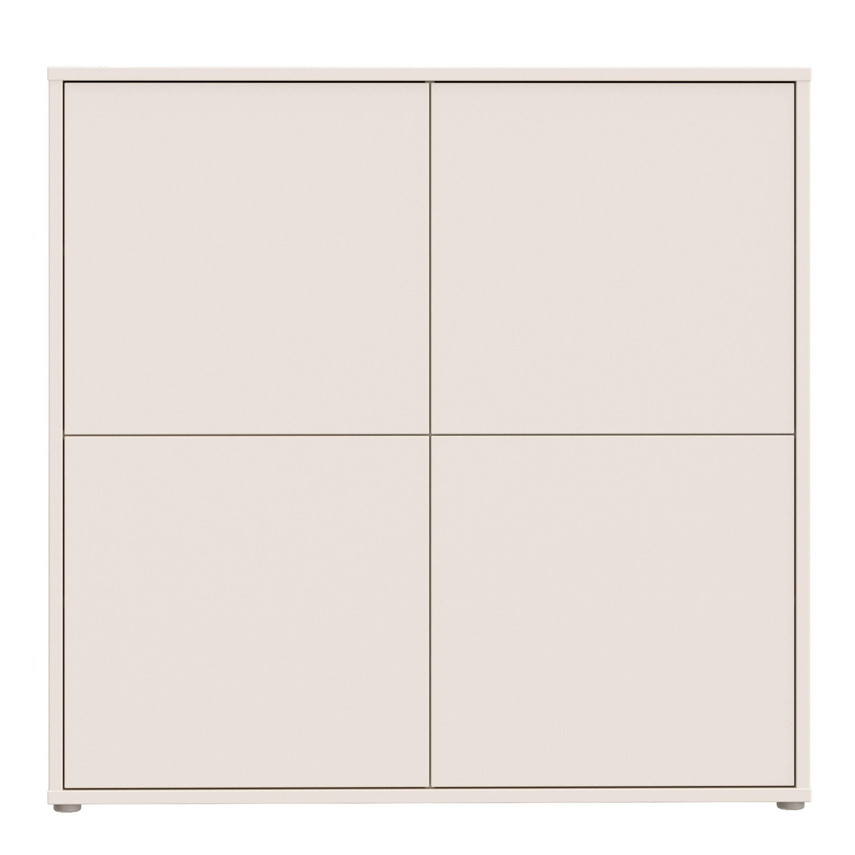 Alice Springs 4 Door Large Storage Cabinet with Push-to-Open Doors in Sand - image 2