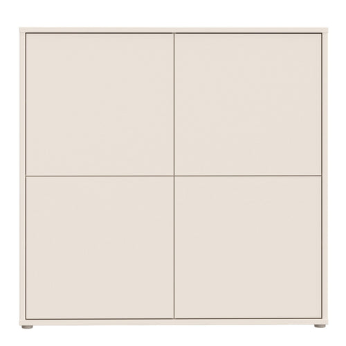 Alice Springs 4 Door Large Storage Cabinet with Push-to-Open Doors in Sand - image 2