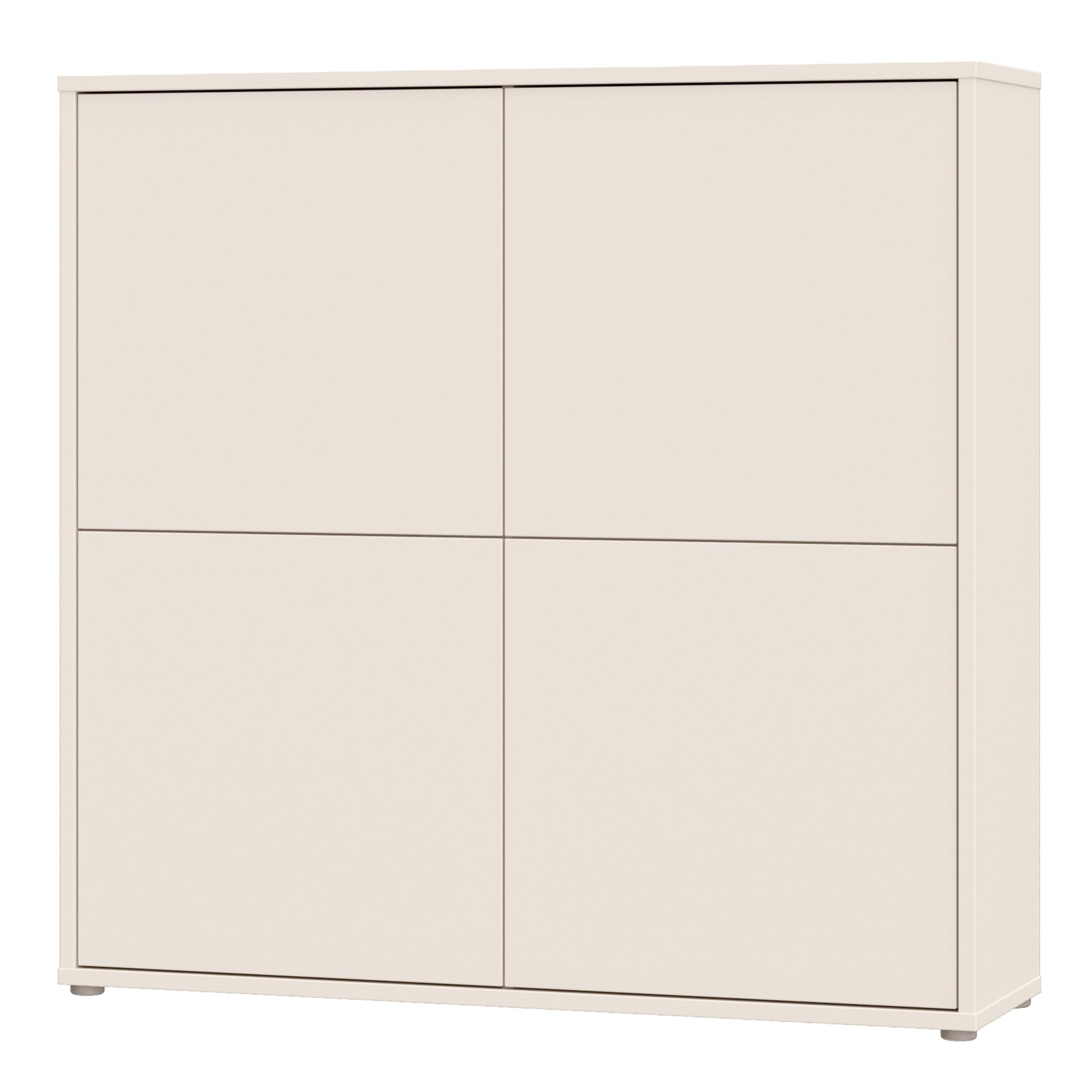 Alice Springs 4 Door Large Storage Cabinet with Push-to-Open Doors in Sand - image 3