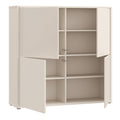 Alice Springs 4 Door Large Storage Cabinet with Push-to-Open Doors in Sand - image 4