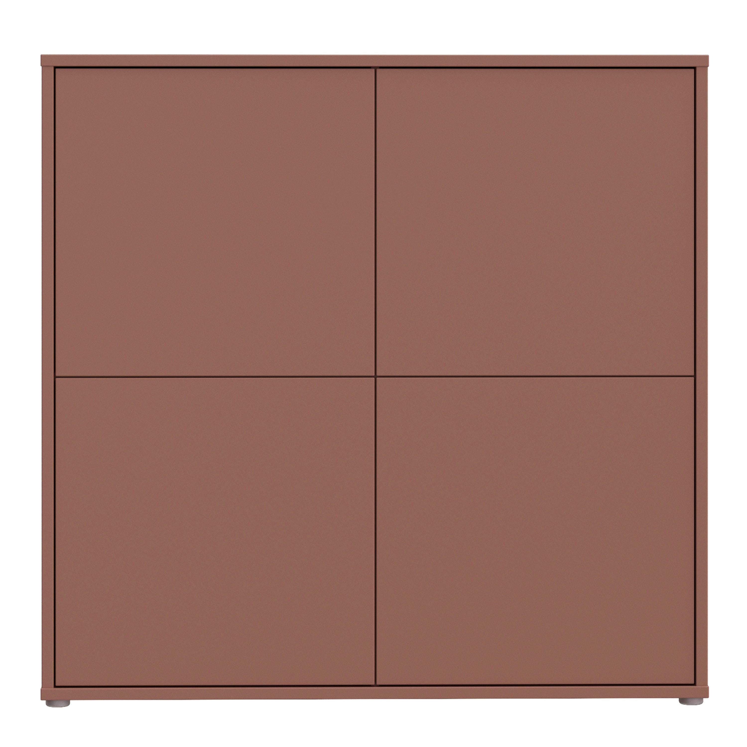 Alice Springs 4 Door Large Storage Cabinet with Push-to-Open Doors in Terracotta - image 2