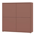 Alice Springs 4 Door Large Storage Cabinet with Push-to-Open Doors in Terracotta - image 3