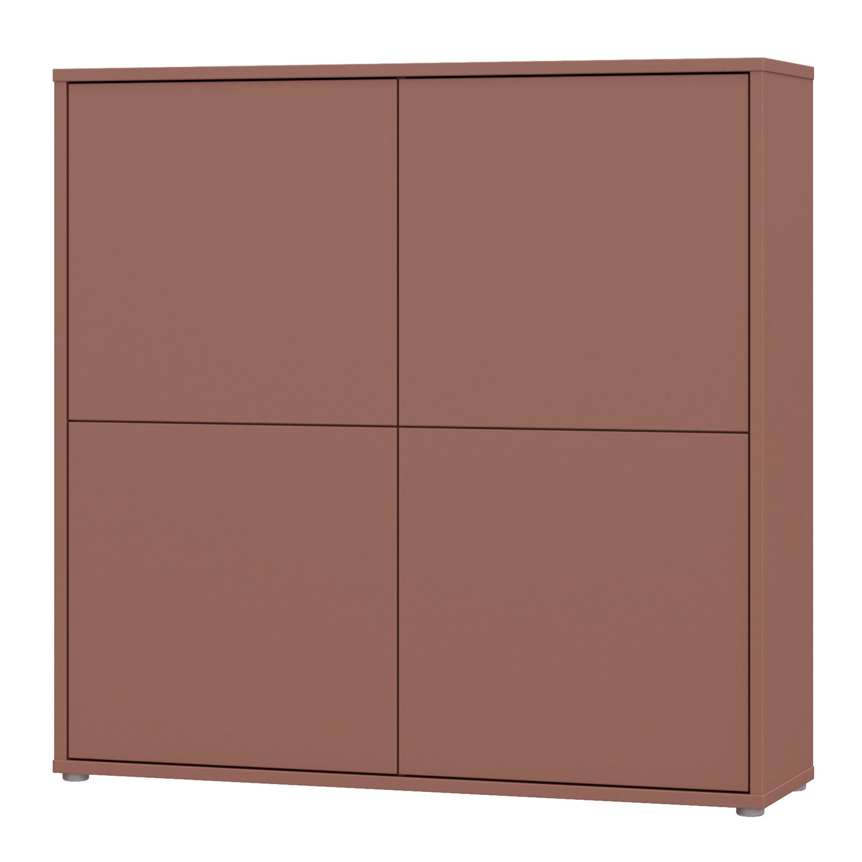 Alice Springs 4 Door Large Storage Cabinet with Push-to-Open Doors in Terracotta - image 3