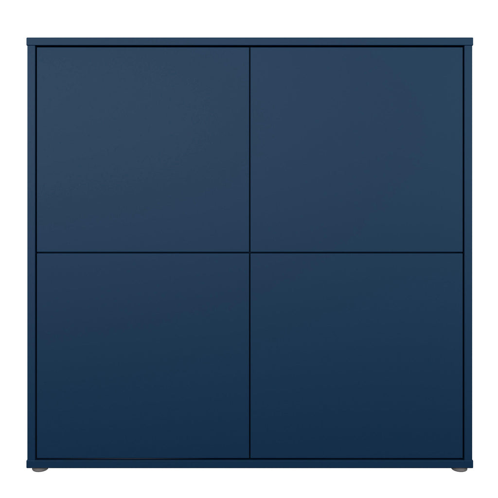 Alice Springs 4 Door Large Storage Cabinet with Push-to-Open Doors in Night Blue - image 2