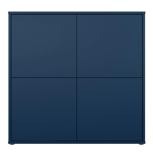 Alice Springs 4 Door Large Storage Cabinet with Push-to-Open Doors in Night Blue - image 2