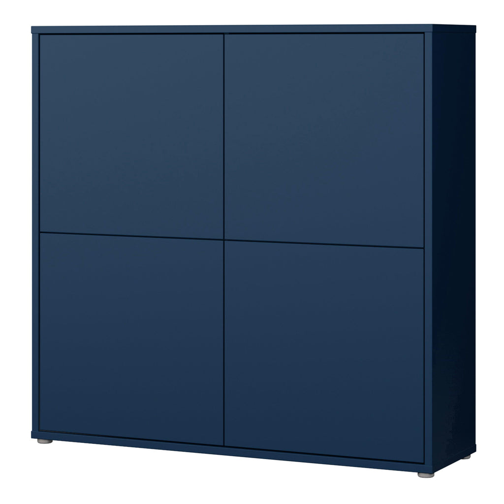 Alice Springs 4 Door Large Storage Cabinet with Push-to-Open Doors in Night Blue - image 3