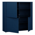 Alice Springs 4 Door Large Storage Cabinet with Push-to-Open Doors in Night Blue - image 4