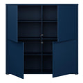 Alice Springs 4 Door Large Storage Cabinet with Push-to-Open Doors in Night Blue - image 5
