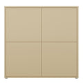 Alice Springs 4 Door Large Storage Cabinet with Push-to-Open Doors in Butter Yellow - image 2