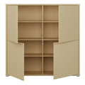 Alice Springs 4 Door Large Storage Cabinet with Push-to-Open Doors in Butter Yellow - image 5