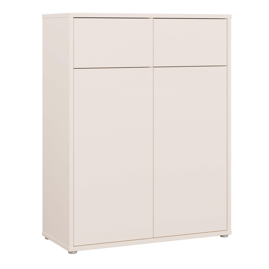 Alice Springs Storage Cabinet with 2 Doors & 2 Drawers with Push-to-Open in Sand
