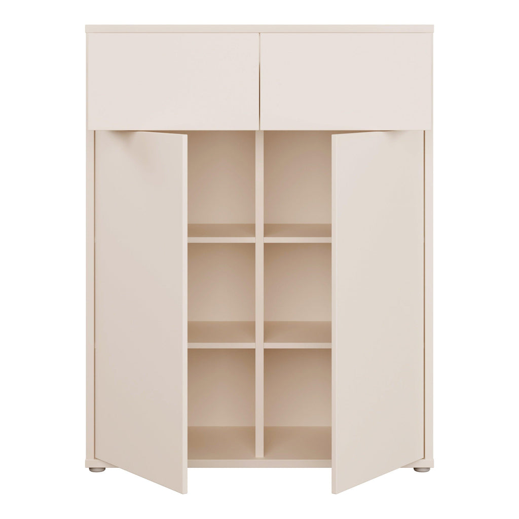 Alice Springs Storage Cabinet with 2 Doors & 2 Drawers with Push-to-Open in Sand - image 5