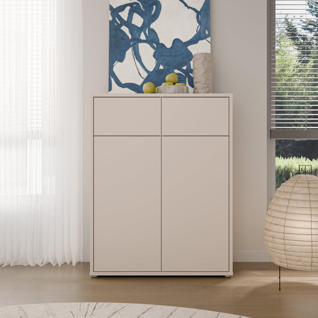 Alice Springs Storage Cabinet with 2 Doors & 2 Drawers with Push-to-Open in Sand - image 6