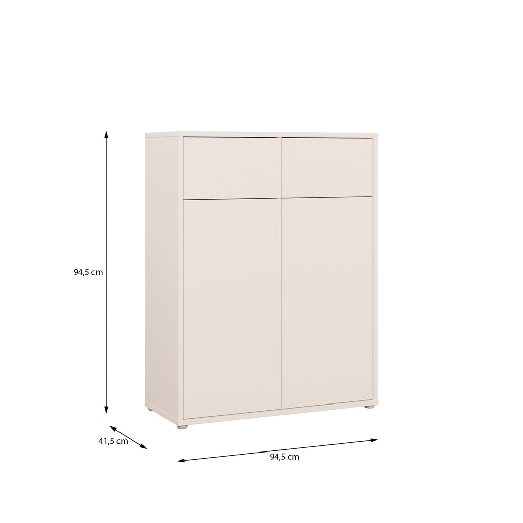 Alice Springs Storage Cabinet with 2 Doors & 2 Drawers with Push-to-Open in Sand - image 7