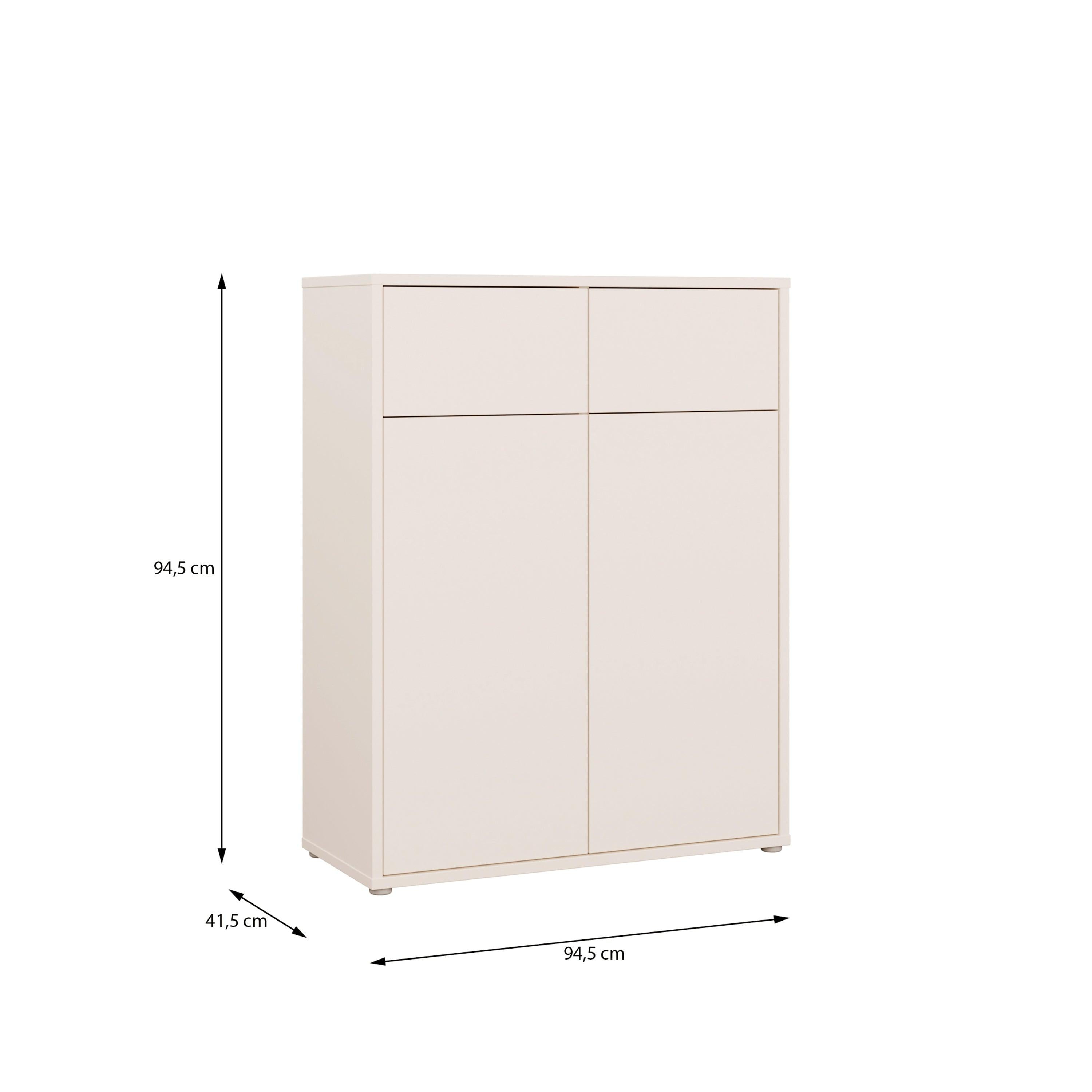Alice Springs Storage Cabinet with 2 Doors & 2 Drawers with Push-to-Open in Sand - image 7