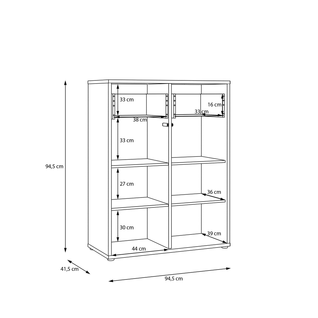 Alice Springs Storage Cabinet with 2 Doors & 2 Drawers with Push-to-Open in Sand - image 8