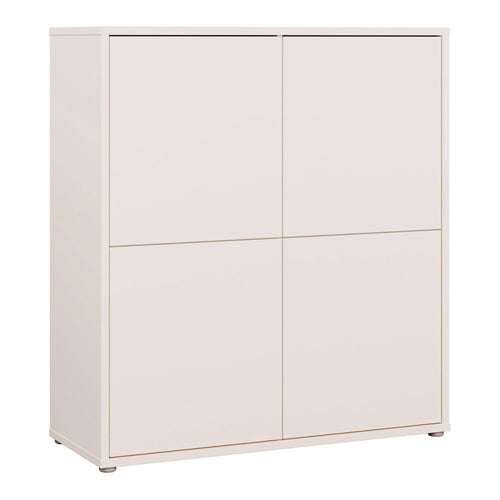 Alice Springs 4 Door Storage Cabinet with Push-to-Open Doors in Sand