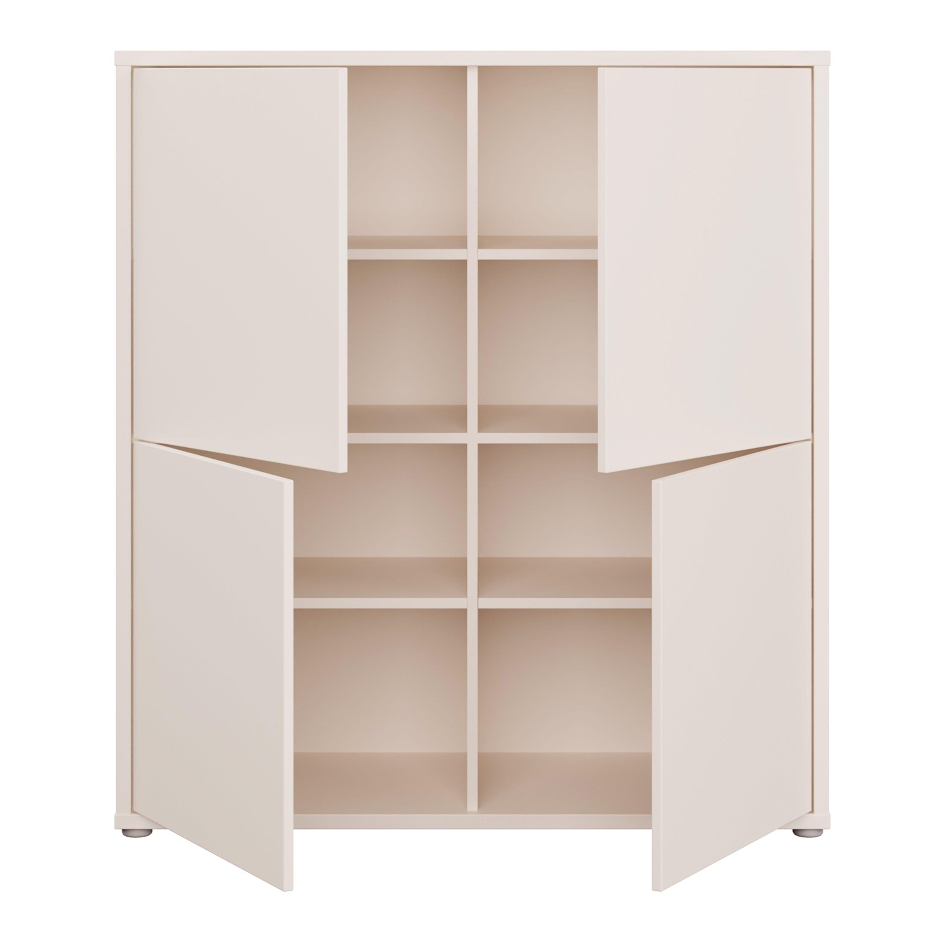 Alice Springs 4 Door Storage Cabinet with Push-to-Open Doors in Sand - image 5