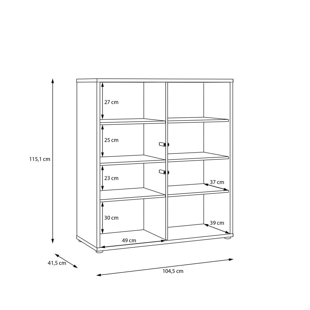 Alice Springs 4 Door Storage Cabinet with Push-to-Open Doors in Sand - image 8