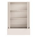 Alice Springs 2 Door Low Wardrobe with Push-to-Open Doors and Drawer in Sand - image 5