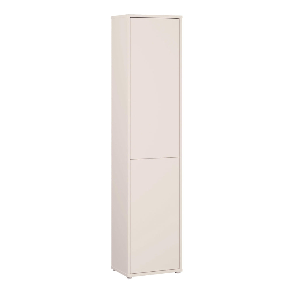 Alice Springs Narrow Tall Cupboard with 2 Push-to-Open Doors in Sand