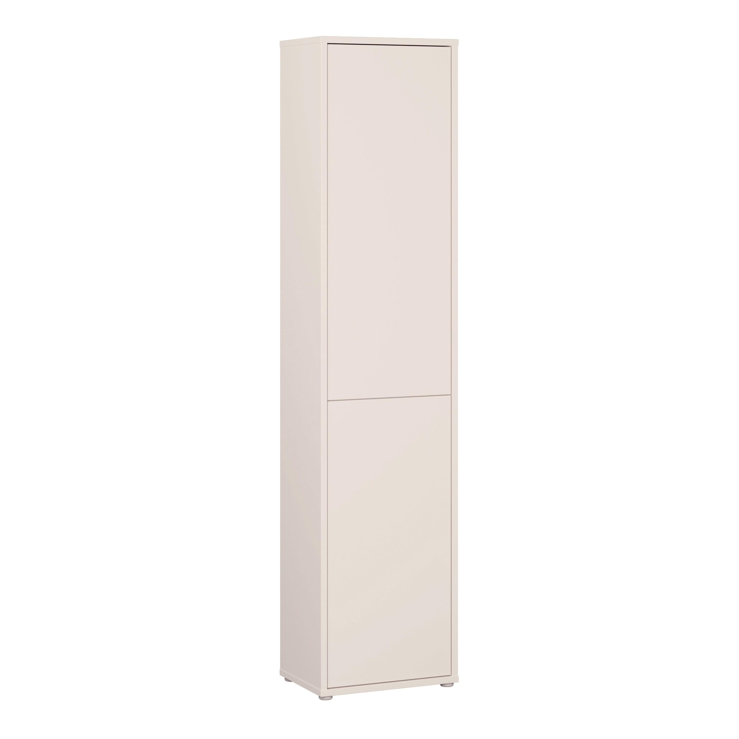 Alice Springs Narrow Tall Cupboard with 2 Push-to-Open Doors in Sand