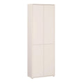 Alice Springs 4 Door Tall Storage Cabinet with Push-to-Open Doors in Sand