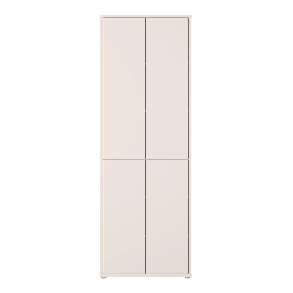 Alice Springs 4 Door Tall Storage Cabinet with Push-to-Open Doors in Sand - image 2