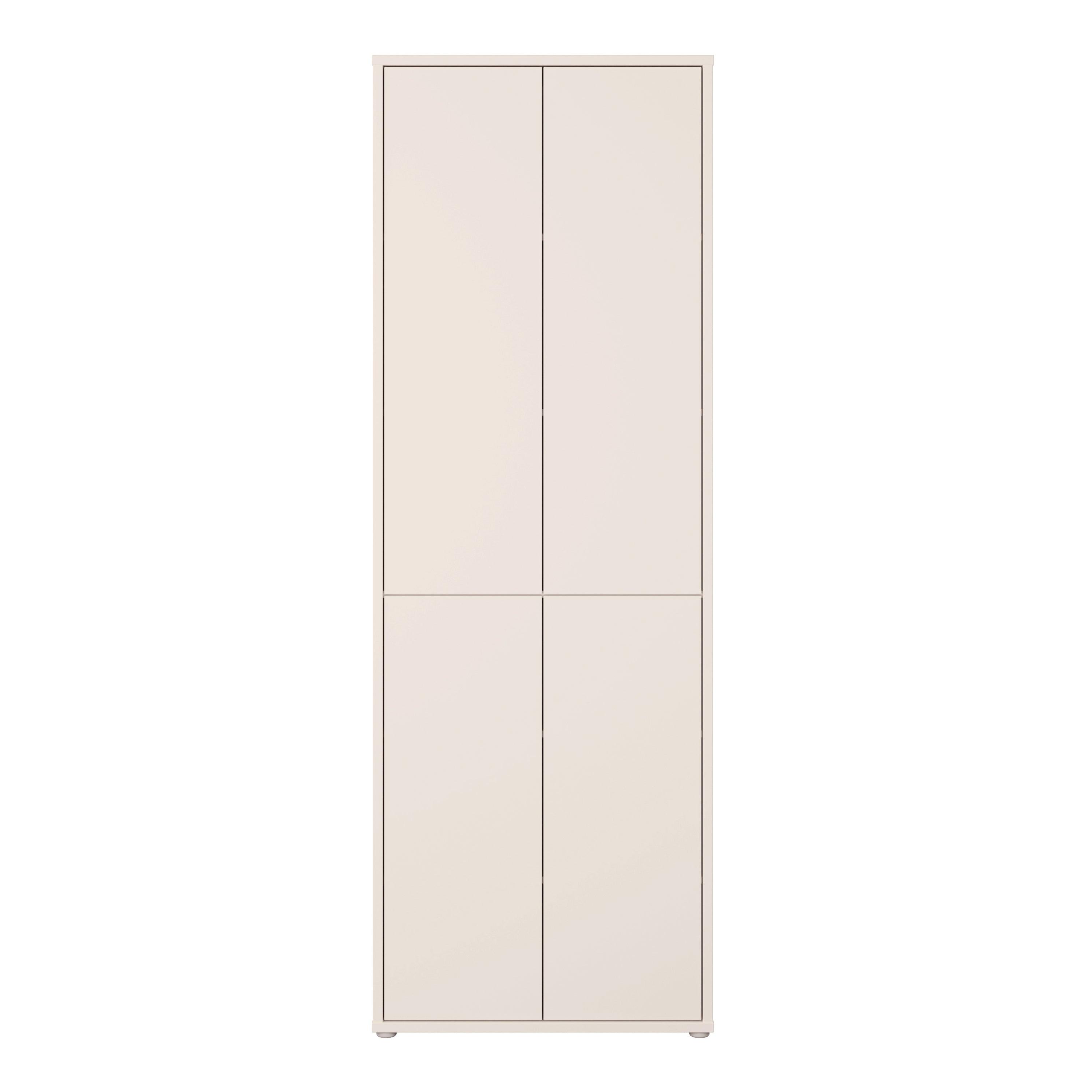 Alice Springs 4 Door Tall Storage Cabinet with Push-to-Open Doors in Sand - image 2