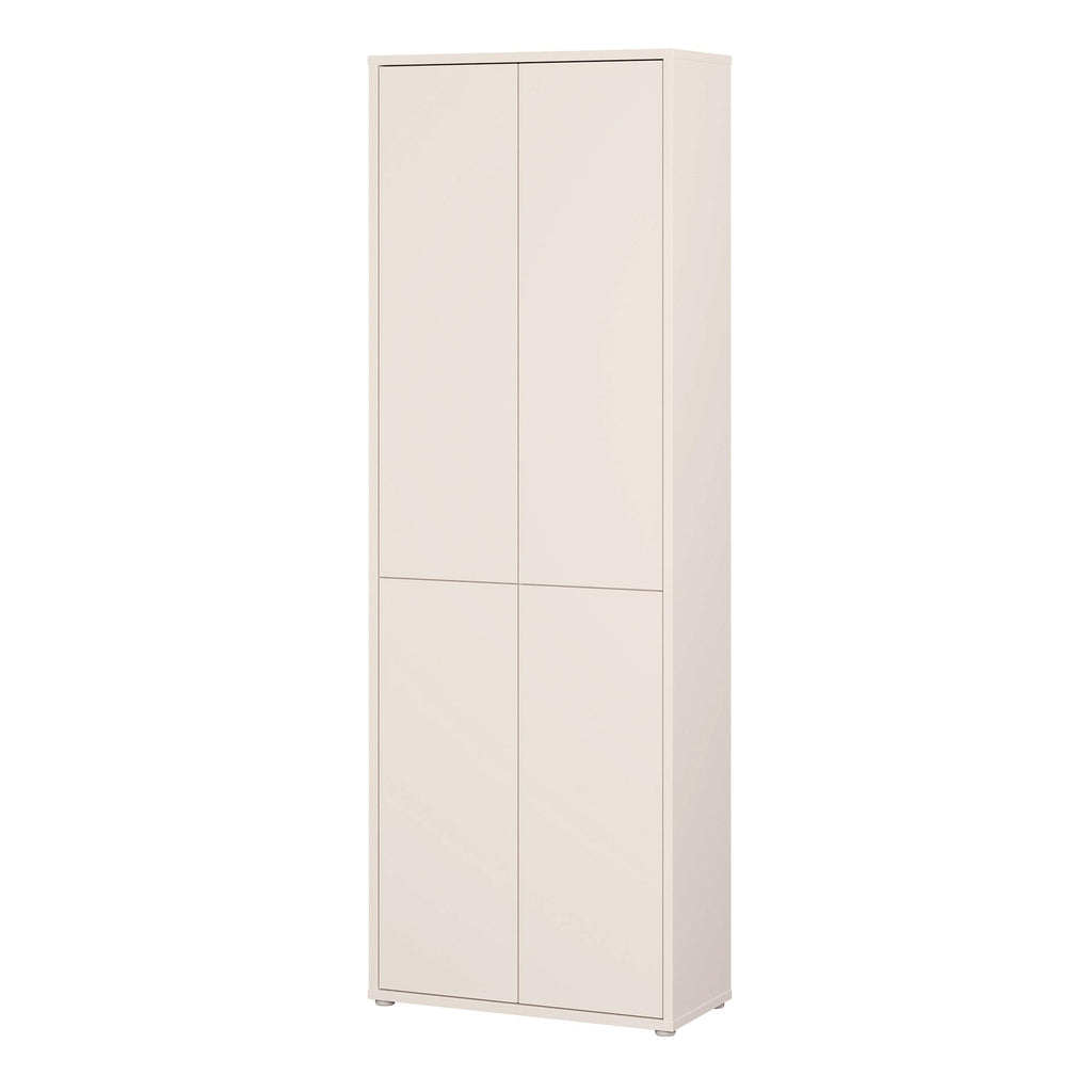 Alice Springs 4 Door Tall Storage Cabinet with Push-to-Open Doors in Sand - image 3