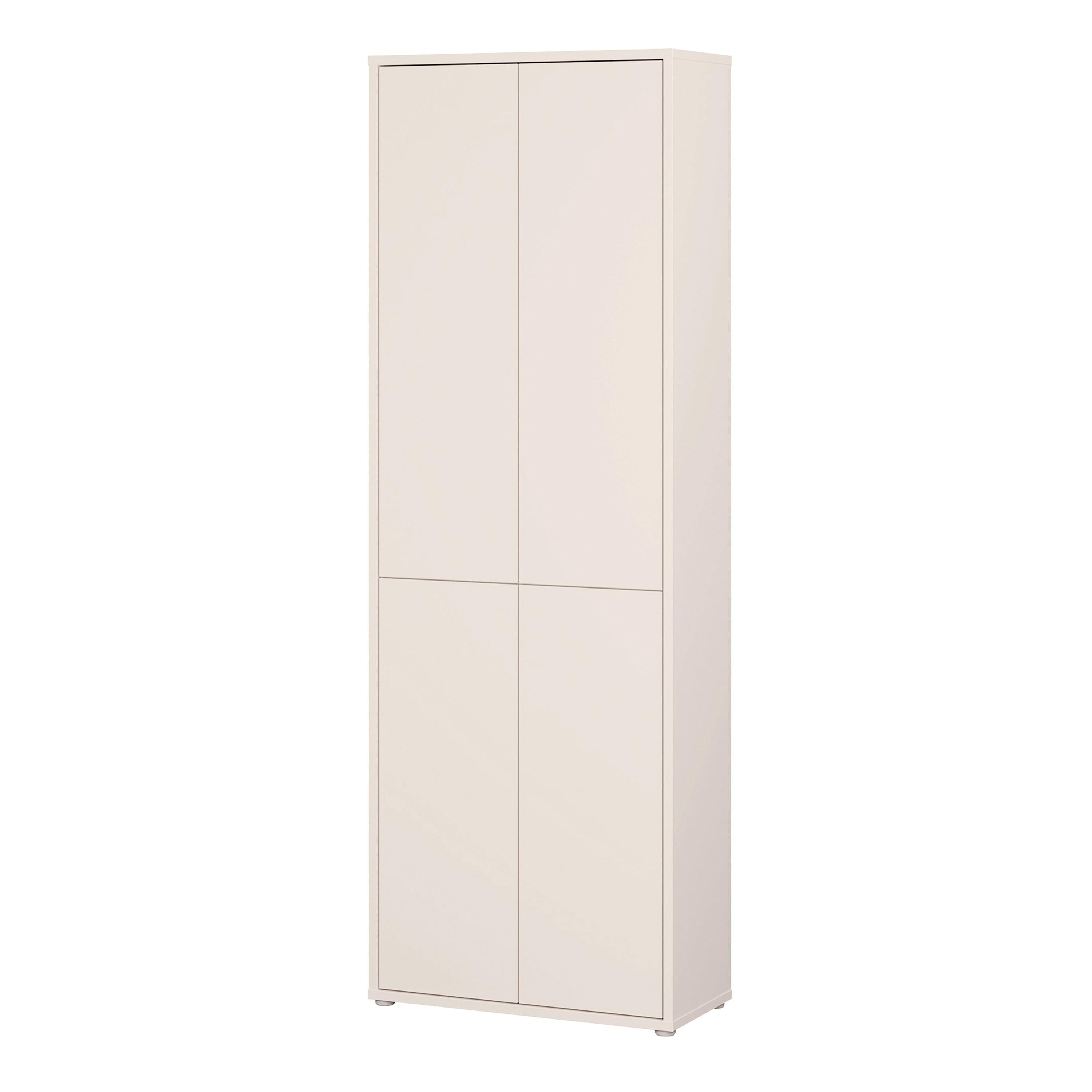 Alice Springs 4 Door Tall Storage Cabinet with Push-to-Open Doors in Sand - image 3