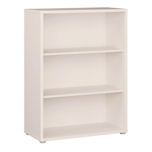 Alice Springs Low Wide Bookcase with Open Shelving in Sand