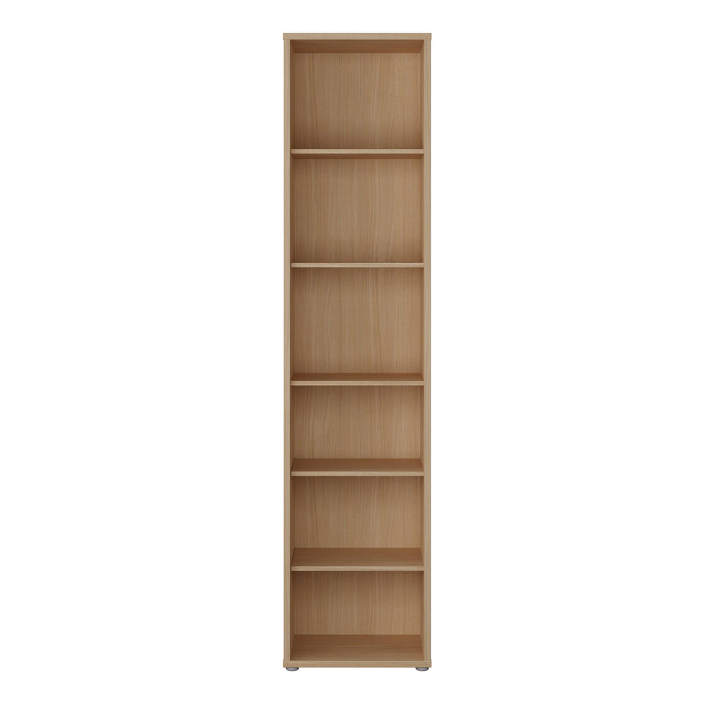 Alice Springs Tall Narrow Bookcase with 5 Shelves in Elegancia Oak - image 2