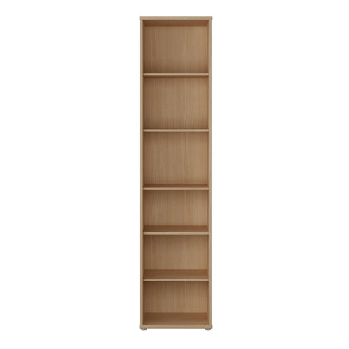 Alice Springs Tall Narrow Bookcase with 5 Shelves in Elegancia Oak - image 2